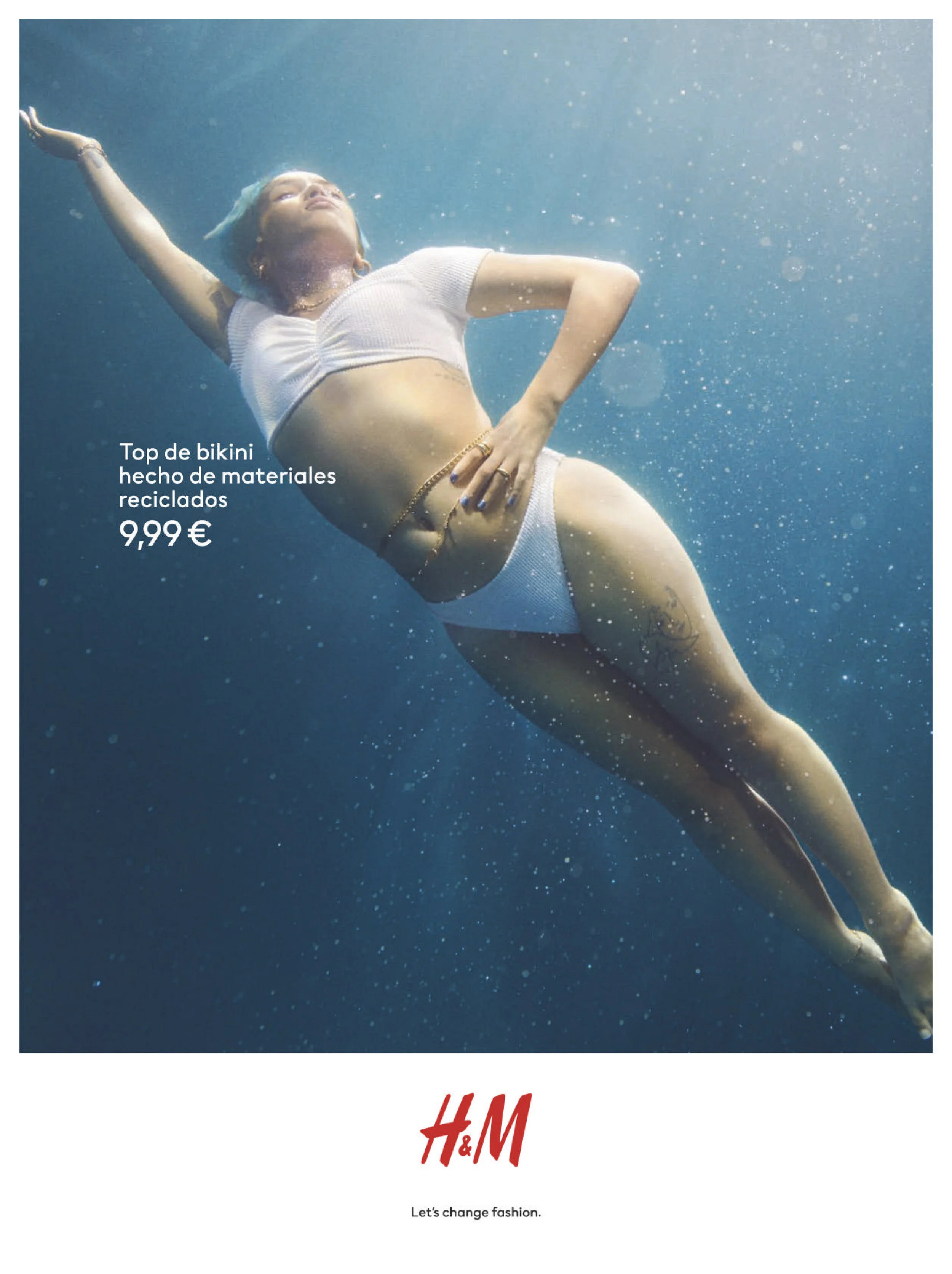 Paloma Elsesser Dives Into H M Sustainable Swimwear SS 2021 Lensed